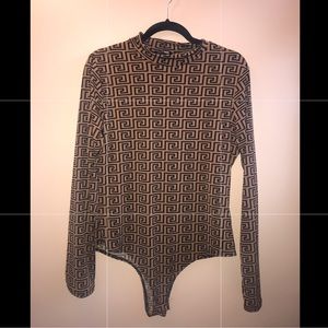 Fashion Nova Patterned Body Suit